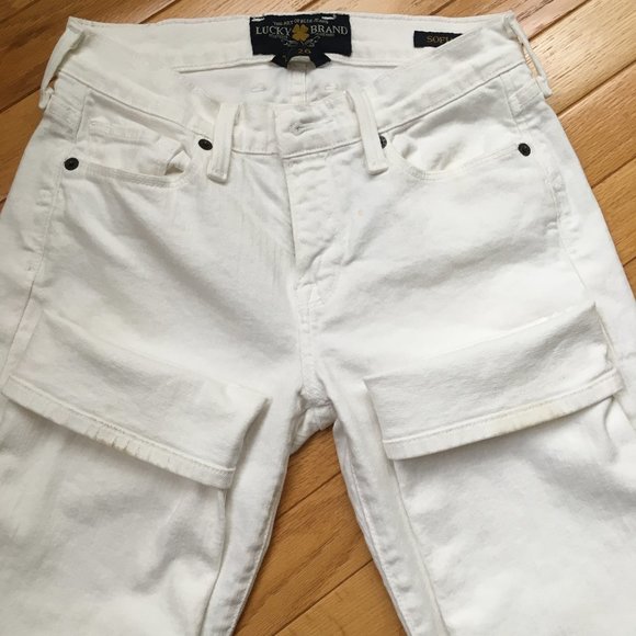 Lucky Brand White Sofia Jean Capri Size 26/2 - Picture 13 of 13